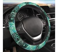Steering Wheel Cover Hawaiian Sea Turtles Oceans Car Interior Accessory Universal Protector Stretch Steering Wheel Protective Cover For Suv Fit Most Cars Truck 38Cm