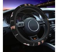 Steering Wheel Cover Heartbeat Line Dog Protector Universal Car Accessories Stretch For Suv Vehicle Fit Most Cars 38Cm