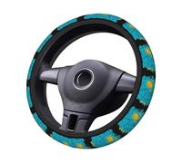 Steering Wheel Cover Kazakhstan Kazakhstani Flag Steering Wheel Protector Universal Universal Protector Decoration Protective Cover For Suv Truck Auto 38CM