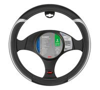 Lampa 32978 Celebrity Steering Wheel Cover, Black/Silver, 35-37 cm