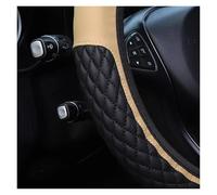 Steering Wheel Cover Leather Artificial Diamond For Crown Car Without Inner Ring Steering Wheel Cover Car Accessories Steering Wheel Size 14.5-15INCH Car Steering Wheel Cover(Red)