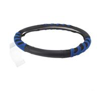 Steering Wheel Cover Leather Rubber Anti-Slip 3D Grip for | Truck Van Bus, Direct Install No Sewing, Wear Resistant Interior Accessory, Fit 40cm 42cm 45cm Sizes Black