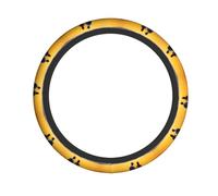 Steering Wheel Cover Love In The Wheat Field Pattern Car Interior Accessory Anti-Slip Protector Universal For Suv Fit Most Cars Vehicle 38Cm