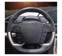 Steering Wheel Cover Microfiber Leather Car Braiding On The Steering Wheel Cover For Citroen For Grand C4 For Picasso For Space For Tourer 2013-2019 2020 2021 2022 CYPMDW(Green stitch)