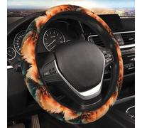 Steering Wheel Cover Mountains Forests Fire Steering Wheel Protective Cover Stretch Car Interior Accessory Universal Protector For Vehicle Auto Suv 38Cm