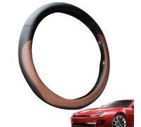 Steering Wheel Cover Non-slip Microfiber Leather Steering Wheel Cover Auto Steering Wheel Handle Cover Microfiber Leather Steering Wheel Protector with Non-Slip Inner Layer for Most Vo
