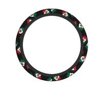 Steering Wheel Cover Personalized Mexico Flag Universal Protector Durable Steering Wheel Protector Anti-Slip Protective Cover For Auto Most Cars Truck 38CM