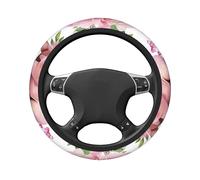 Steering Wheel Cover Polyester Thick Non-Slip Car Steering Wheel Cover Protector Universal Wooden Grain Darts