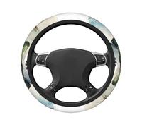 Steering Wheel Cover Polyester Thick Non-Slip Car Steering Wheel Cover Protector Universal Wooden Grain Darts