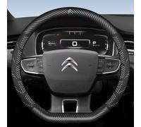 Steering Wheel Cover Protector for Citroen C4 E-C4 2022+, Handle Grip Wrap Anti-Slip Interior Styling Driving Guard Shield Rim Trim Gear,D-shape-A