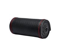 Steering Wheel Cover Sewing Braiding Of Red Thread Weave Cover On Steering Wheel PU Steering Covers DIY Stitching Set 35/36cm