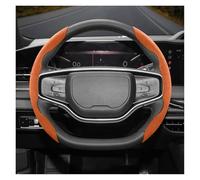 Steering Wheel Cover Snap-on Steering Wheel Cover For LINCOLN For Fit For Navigator For Corsair For Aviator For Continental MKZ MKX MKS For Town Wheel Sleeve Protector(Orange D 2-P)
