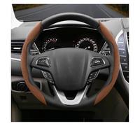 Steering Wheel Cover Snap-on Steering Wheel Cover For LINCOLN For Fit For Navigator For Corsair For Aviator For Continental MKZ MKX MKS For Town Wheel Sleeve Protector(Brown O 2-P)