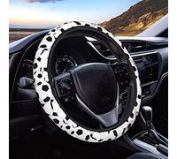 Steering Wheel Cover Soccer Balls Pattern Seamless Steering Wheel Protector Universal Protective Cover Durable Universal Protector For Truck Most Cars Auto 38CM