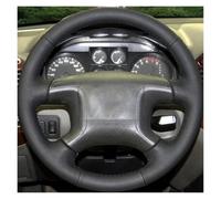 Steering Wheel Cover Steering Wheel Braid Cover Hand Sewing For Mitsubishi For Pajero 2004 2005 2006 2007 2008 2009 2010 Auto Interior Accessories Car Decoration(Light blue Thread)