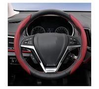 Steering Wheel Cover Steering Wheel Cover Segmented For Changan For Cs35 Plus Alsvin Cs55 Unit Cs95 Uni T K V7 Deepal S07 Hunter Cx70 Eado Lumin Reaton(Red Round 2Pc)