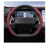 Steering Wheel Cover Steering Wheel Cover Segmented For Changan For Cs35 Plus Alsvin Cs55 Unit Cs95 Uni T K V7 Deepal S07 Hunter Cx70 Eado Lumin Reaton(Red D-Shaped 2Pc)