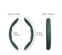 Steering Wheel Cover Steering Wheel Cover Segmented For Changan For Cs35 Plus Alsvin Cs55 Unit Cs95 Uni T K V7 Deepal S07 Hunter Cx70 Eado Lumin Reaton(Green Round 2Pc)
