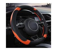 Steering Wheel Cover Steering Wheel Cover Splicing Printing Handle Cover Skid And Breathable 37.5cm Wheel Protector(ORANGE)