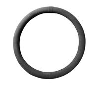 Steering Wheel Cover Steering Wheel Covers Cowhide Suede Steering Wheel Cover Wrap Universal 37-38cm Breathable Steering Covers Car Accessories(O Shape Black)