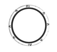 Steering Wheel Cover Strange Antelope Pattern Car Accessories Comfortable & Durable Car Interior Accessory Stretch For Fit Most Cars Truck Suv 38Cm