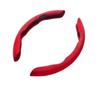 Steering Wheel Cover Suede Universal 38CM Car Steering Wheel Booster Cover Non-Slip Auto Interior Steer Protector Decoration Accessories Car Steering Wheel Cover(Ppd red)