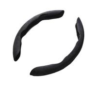 Steering Wheel Cover Suede Universal 38CM Car Steering Wheel Booster Cover Non-Slip Auto Interior Steer Protector Decoration Accessories Car Steering Wheel Cover(Ppd black)