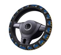 Steering Wheel Cover Ukrainians Flag Skull Protective Cover Universal Steering Wheel Protector Decoration Universal Protector For Truck Most Cars Suv 38CM