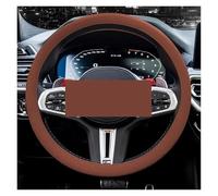 Steering Wheel Cover Universal Car Silicone Steering Wheel Cover Elastic Non-Slip Soft Multi Color Auto Decoration Internal Covers Accessories(Brown)