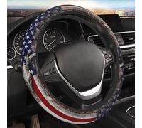 Steering Wheel Cover Universal Fit Car Interior Accessories for Women Men 15 Inch Breathable Anti Slip Odorless Neoprene Steering Wheel Cover Car Decor Protector - Camo Deer Skull American Flag 003
