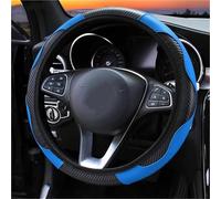 Steering Wheel Cover Universal Leather Car Steering Wheel Cover For Peugeot 108 206 207 208 301 307 308 407 2008 3008 4008 508 Anti-Slip Dust-proof(Blue)