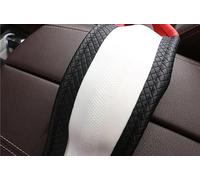 Steering Wheel Cover Universal PU Leather Steering Wheel Cover For Opel All Models For Astra G H For Antara For Vectra B C For Zafira A B Car Accessories Car Steering Wheel Protector(Black beige)