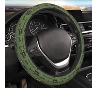 Steering Wheel Cover Vintage Sniper Rifles Green 38cm Universal