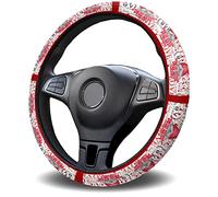 Steering Wheel Cover Watercolor Gnome Romantic Words White Universal Protector Comfortable Steering Wheel Protector Decoration Protective Cover For Most Cars Car Accessories Truck 38CM