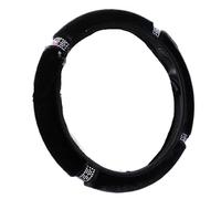 Steering Wheel Cover Winter Super Soft Plush Creative Stitching Car Steering Wheel Cover Universal Warm Faux Fur Auto Handlebar On The Steering-Wheel(B-Black)