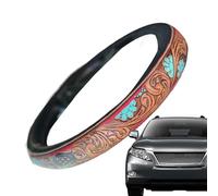Steering Wheel Cover Women | Cowboy Western Interior Decor - Breathable Decorative Steering Wheel Cover for Women Men Car Taxi SUV Truck Van Sedan Long-Distance Travel Summer Winter