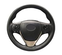 Steering Wheel Covers Anti-Slip Artificial Leather car steering wheel braid for Toyota for RAV4 2013-2016 for Corolla 2014-2016 for Scion Steering cover(Red blue thread9)