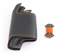 Steering Wheel Covers Anti-Slip Car Steering Wheel Cover For Seat For Leon 5F Mk3 For Ibiza 6J For Tarraco For Arona For Ateca For Alhambra Steering Wheel Braid(Orange thread7)