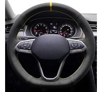 Steering Wheel Covers Anti-Slip Car Steering Wheel Cover Non-Slip Suede Braid For VW For Atlas For Golf 8 Mk8 For Jetta For Sharan For Passat B9 For Tiguan(Style 3)