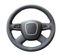 Steering Wheel Covers Anti-Slip Customized Car Steering Wheel Cover For A4 B7 B8 A6 C6 Q5 Q7 Soft Sweat-Wicking Hand Sewing Suede Steering Wrap(Yellow)