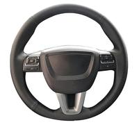 Steering Wheel Covers Anti-Slip Customized DIY Car Steering Wheel Cover For Seat For Leon For Alhambra For Toledo 2011 2010 2012 Artificial Leather Steering Wrap(Red blue thread9)
