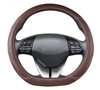 Steering Wheel Covers Anti-Slip For Hyundai for ioniq 2016 2017 2018 2019 2020 2021 2022 Car Steering Wheel Cover D Shape PU Leather Auto Accessories interior(Coffee3)