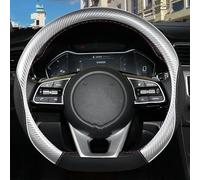 Steering Wheel Covers Anti-Slip For Kia for Seltos for Stonic for Stinger for Carens for Optima k5 for Forte for EV6 Car Steering Wheel Cover Carbon Fiber(D shape Sliver)