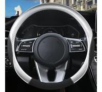 Steering Wheel Covers Anti-Slip For Kia for Seltos for Stonic for Stinger for Carens for Optima k5 for Forte for EV6 Car Steering Wheel Cover Carbon Fiber(O shape Sliver)