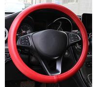 Steering Wheel Covers Anti-Slip Genuine leather car steering wheel cover wavy lines design universal silica gel liner steering-wheel braid skin pattern(Gray2)