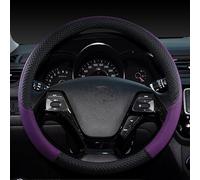 Steering Wheel Covers Anti-Slip Leather Car Steering Wheel Cover leather braid on the steering wheel for Kia for SELTOS for SUV 2015-2021 for KX3 Accessories(Purple6)