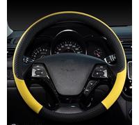 Steering Wheel Covers Anti-Slip Leather Car Steering Wheel Cover leather braid on the steering wheel for Kia for SELTOS for SUV 2015-2021 for KX3 Accessories(Yellow5)