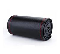 Steering Wheel Covers,Car Wheel Cover DIY 38cm Steering Wheel Covers soft Leather braid on the steering-wheel of Car With Needle and Thread Interior accessories(Red Thread)