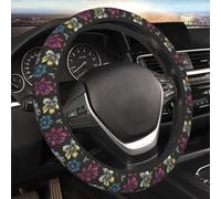 Steering Wheel Covers Cartoon Coloring Flowers 38cm Universal