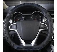 steering wheel covers D cut:38cm(15") Anti-Slip Steering Wheel Cover 3D Honeycomb Design Sweat-Absorbent Wear-Resistant，Universal Fit for Model 3/Y, Qashqai, Kuga, 208, Golf GTI, Corsa
